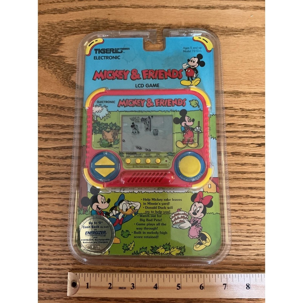 Vintage Tiger Electronics Mickey & Friends LCD Handheld Game 1992 New Sealed